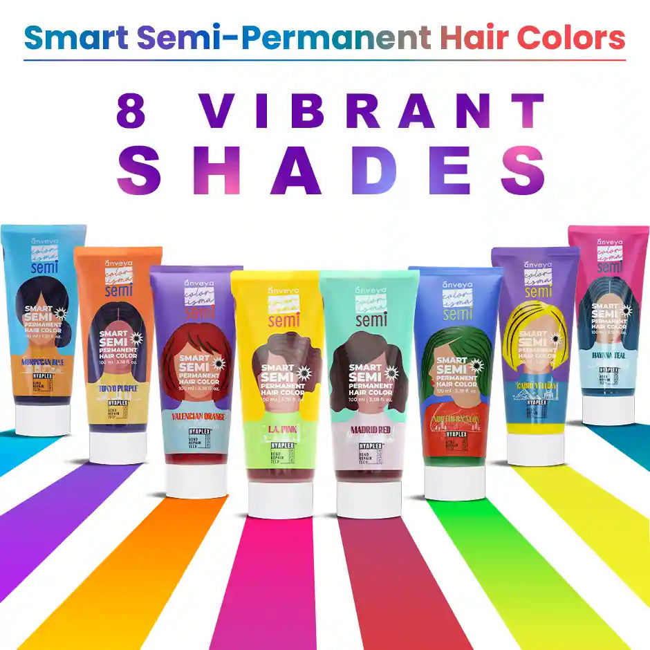 Anveya Colorisma Smart Semi-Permanent Hair Color, with Hair Bond Tech Hyaplex™, 100ml