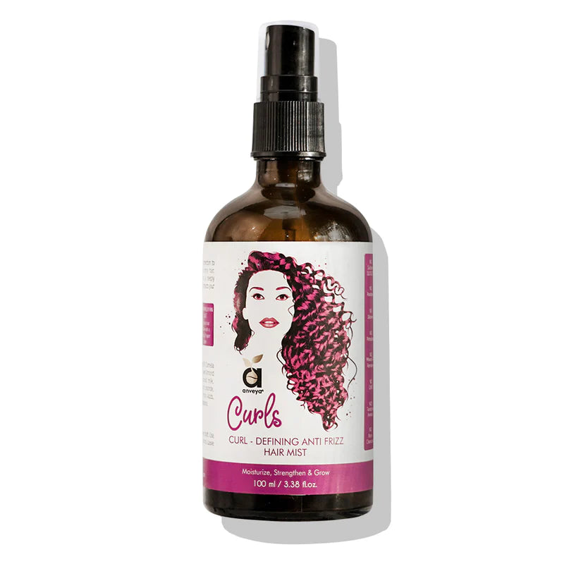 Curls Hair Mist, 100ml for Curl-Defining, Anti-Frizz, Curly Hair