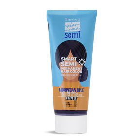 Anveya Moroccan Blue Semi Permanent Hair Color, 100ml