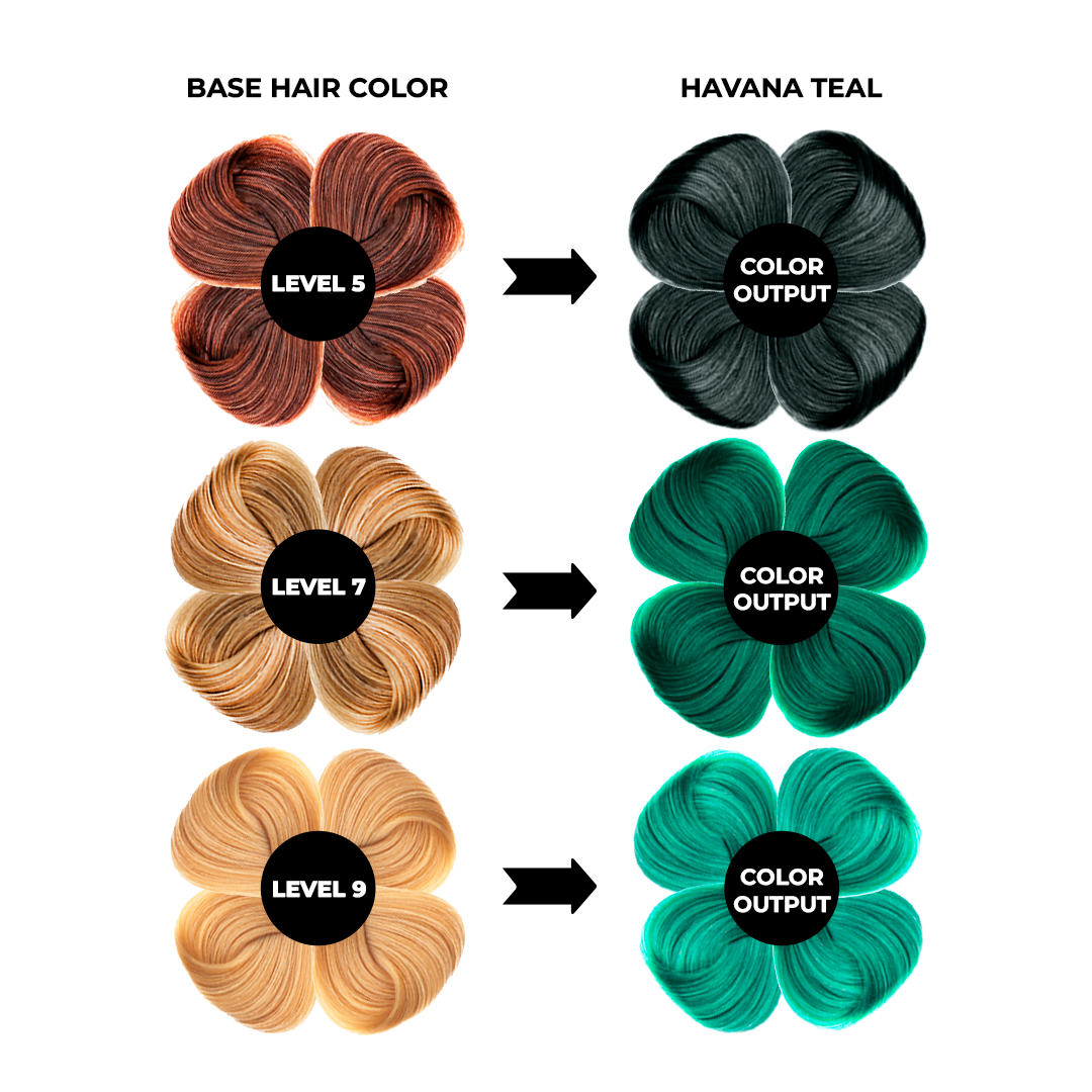 Anveya Havana Teal Semi Permanent Hair Color, 100ml