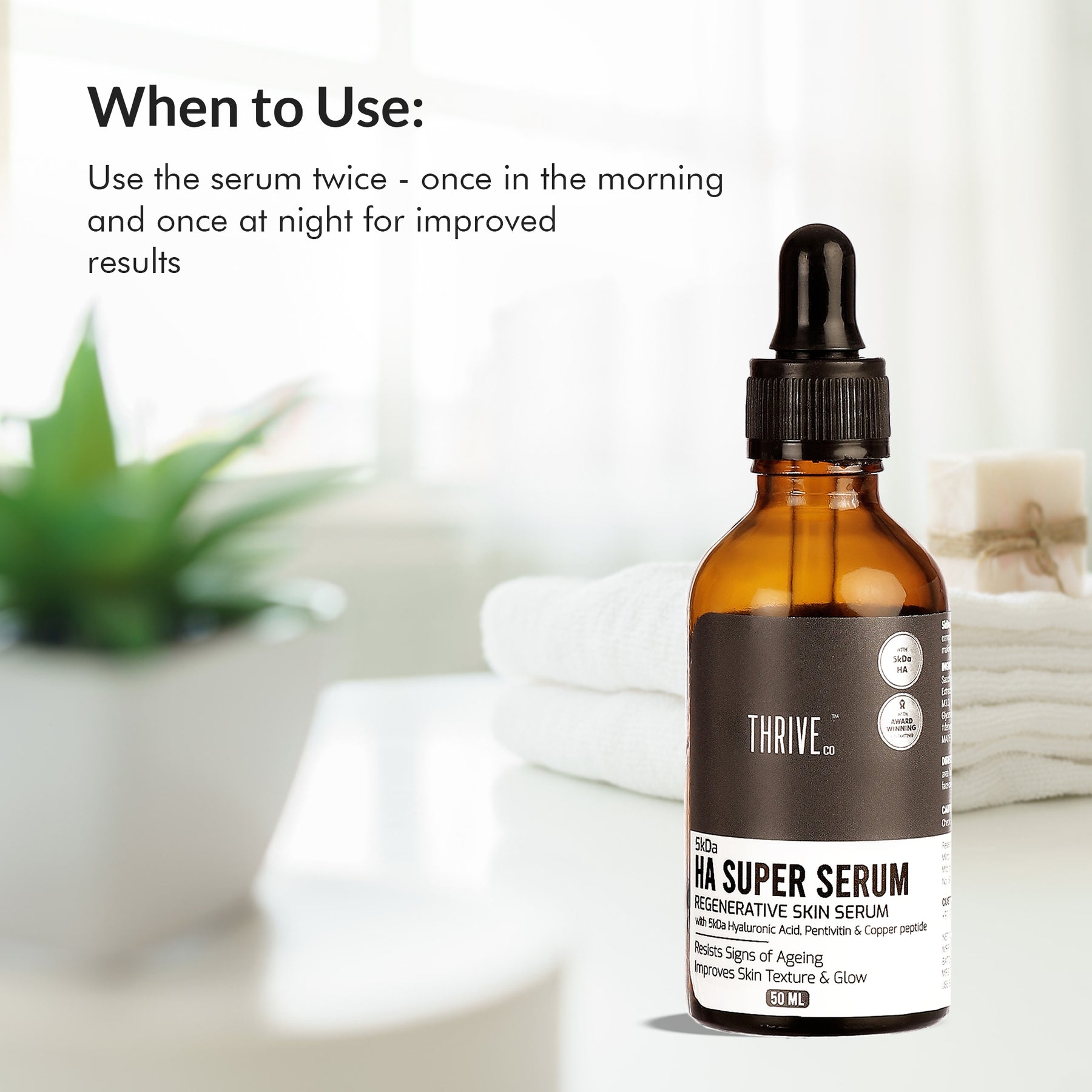 ThriveCo Regenerative 5Kda Hyaluronic Acid Super Skin Serum