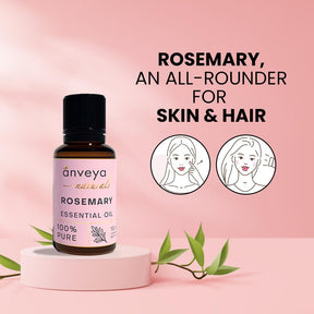 Rosemary Essential Oil | Promotes Hair Growth Manages Dandruff & Targets Dry and Damaged Hair | 15 ml