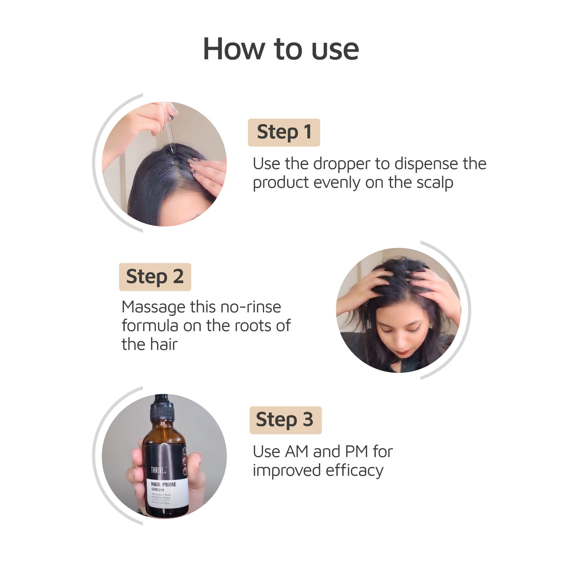 Thriveco Anti-Grey Hair Prime Serum, 50ml