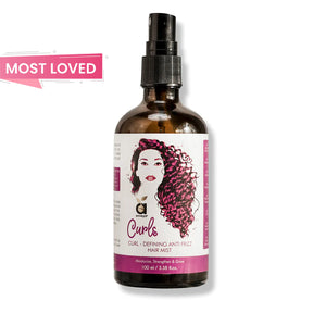 Curls Hair Mist, 100ml for Curl-Defining, Anti-Frizz, Curly Hair