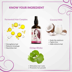 Curls Hair Mist, 100ml for Curl-Defining, Anti-Frizz, Curly Hair