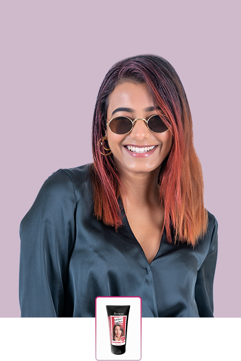 electric red hair colour