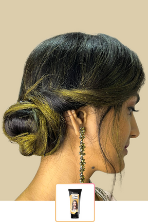 Anveya Champagne Gold | Look#12 - Temporary Hair Color