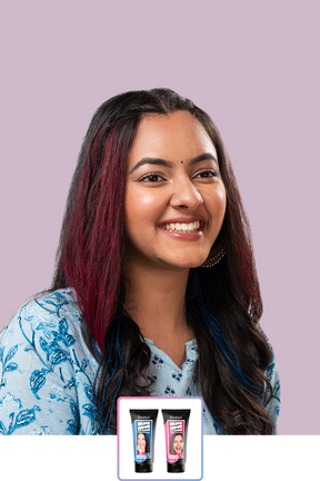 Anveya Euphoria Blue + Summer Pink | Look#42 - Temporary Hair Color