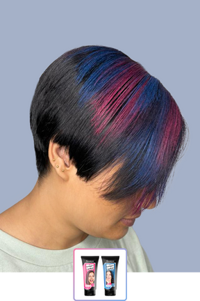 Anveya Euphoria Blue + Summer Pink | Look#43 - Temporary Hair Color
