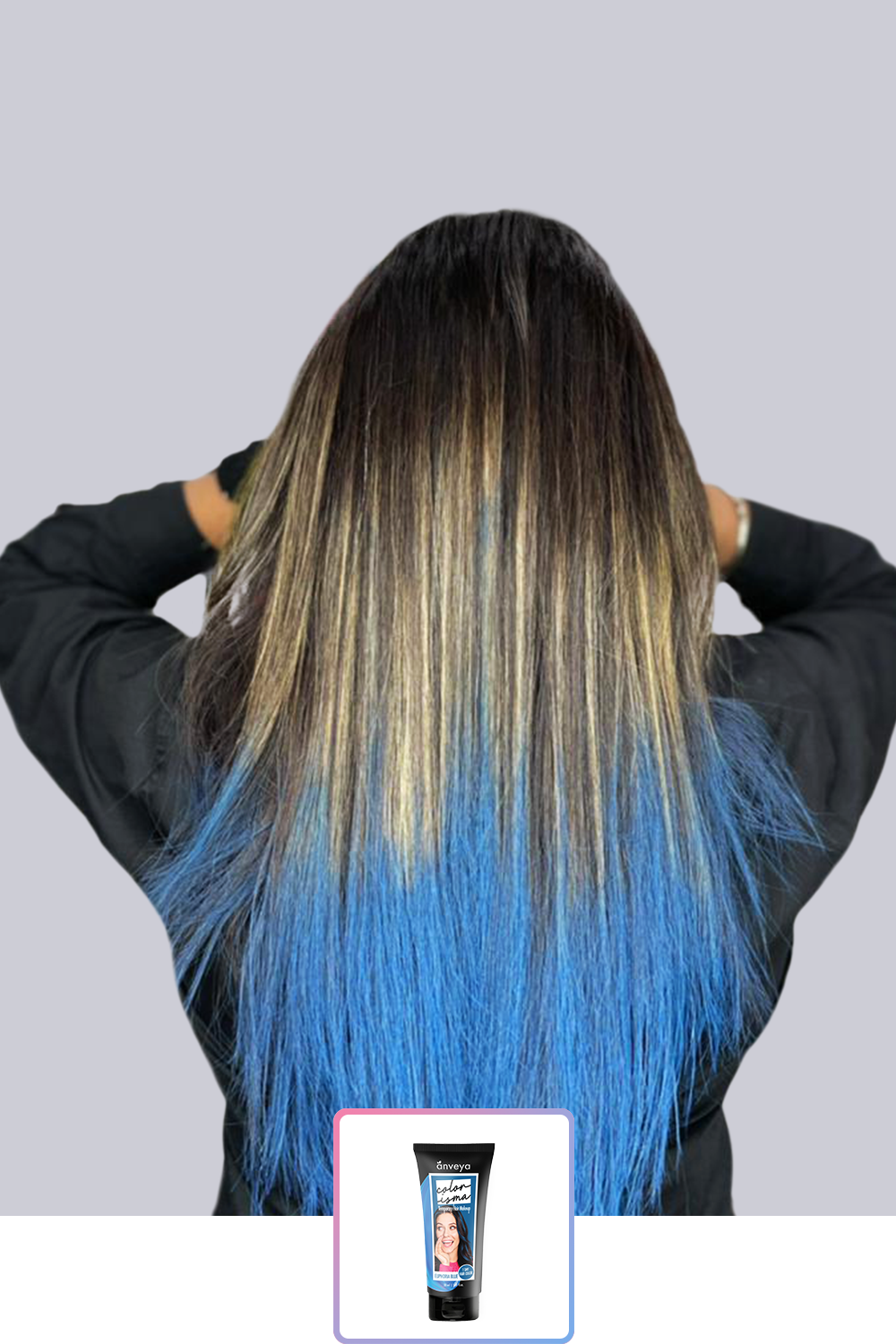 Anveya Euphoria Blue | Look#44 - Temporary Hair Color