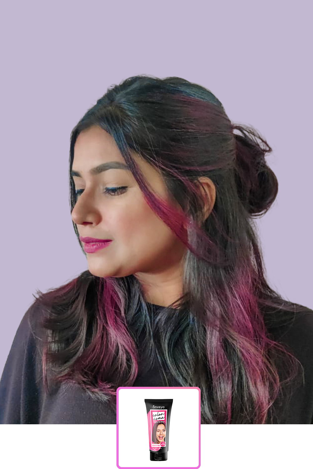 Anveya Summer Pink | Look#48 - Temporary Hair Color