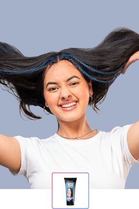 Anveya Euphoria Blue | Look#49 - Temporary Hair Color