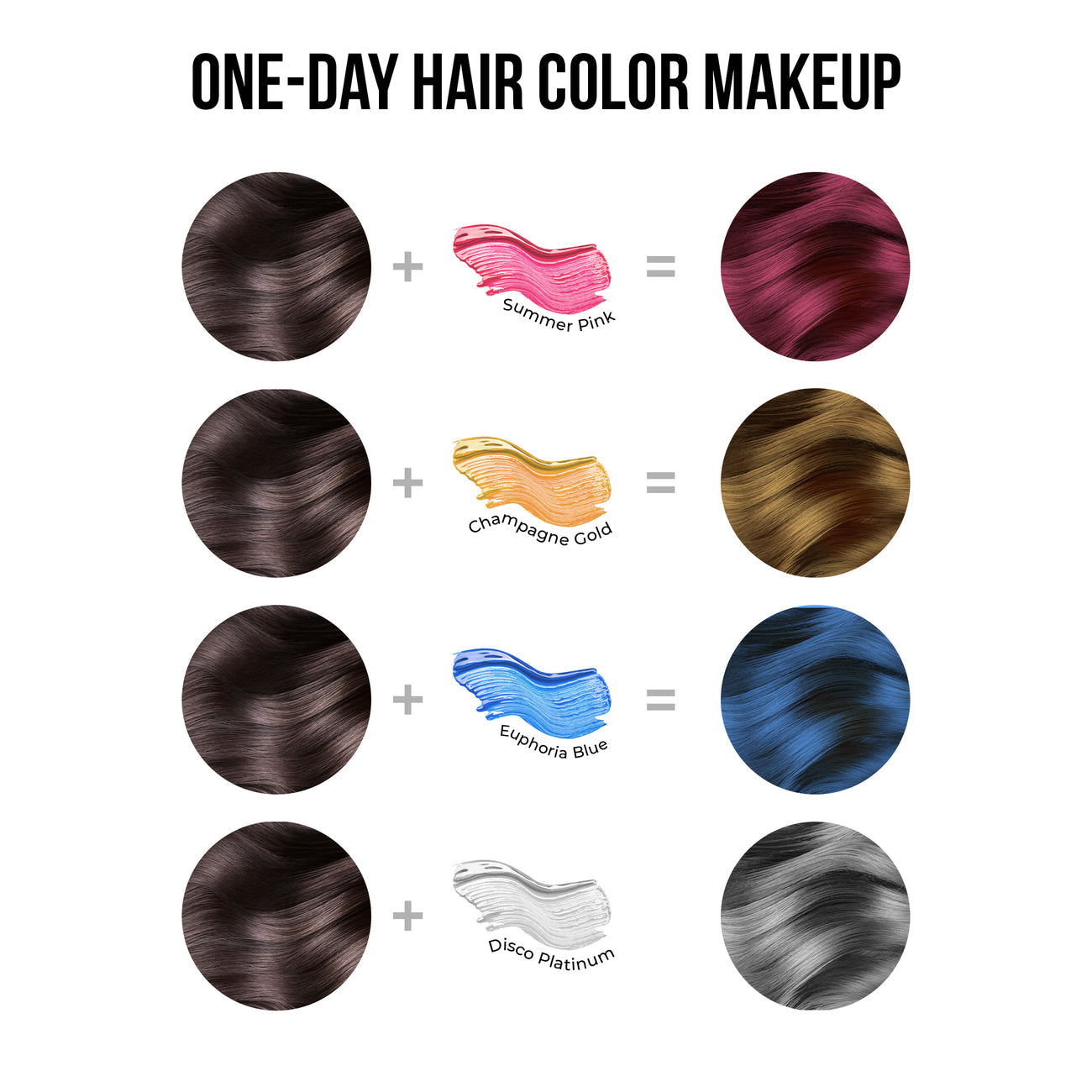 Colorisma Temporary 1-Wash Hair Color Makeup - Make Your Combo