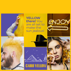 Anveya Cairo Yellow Semi Permanent Hair Color, 100ml