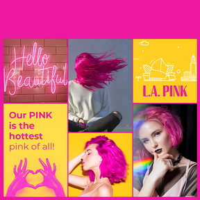 Anveya LA Pink Semi Permanent Hair Color, 100ml