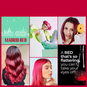 Anveya Madrid Red Semi Permanent Hair Color, 100ml