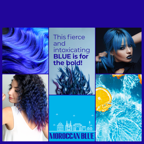 Anveya Moroccan Blue Semi Permanent Hair Color, 100ml